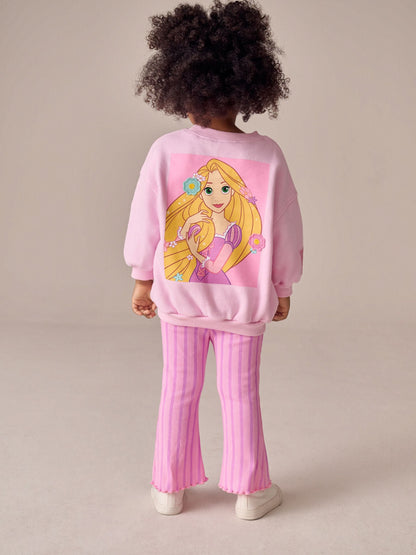 Pink Rapunzel Disney Princess Sweatshirt & Flare Leggings Set (3mths-7yrs) image 2