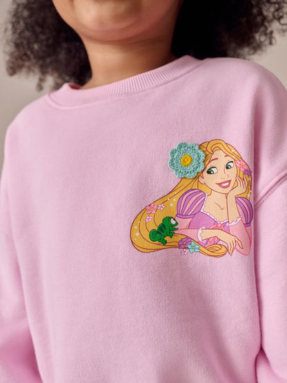 Pink Rapunzel Disney Princess Sweatshirt & Flare Leggings Set (3mths-7yrs) image 3