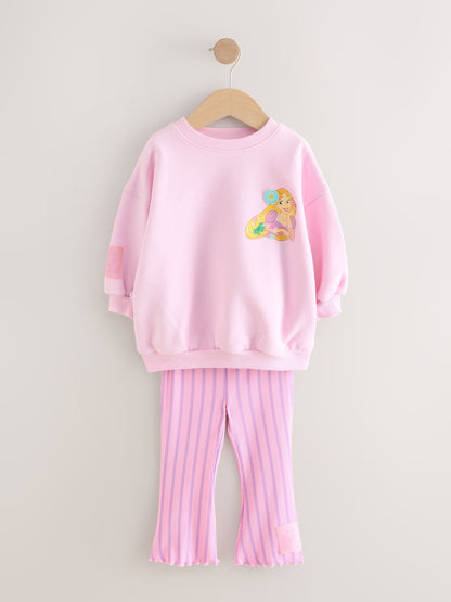 Pink Rapunzel Disney Princess Sweatshirt & Flare Leggings Set (3mths-7yrs) image 5