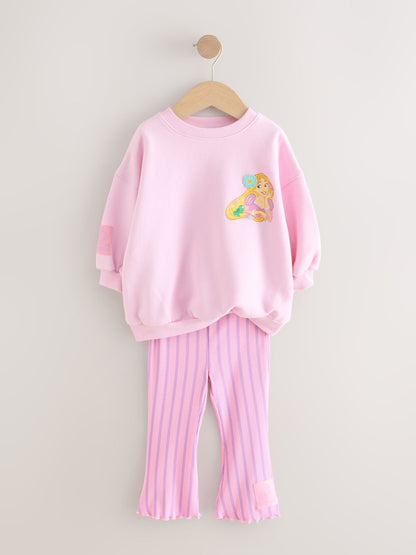 Pink Rapunzel Disney Princess Sweatshirt & Flare Leggings Set (3mths-7yrs) image 6