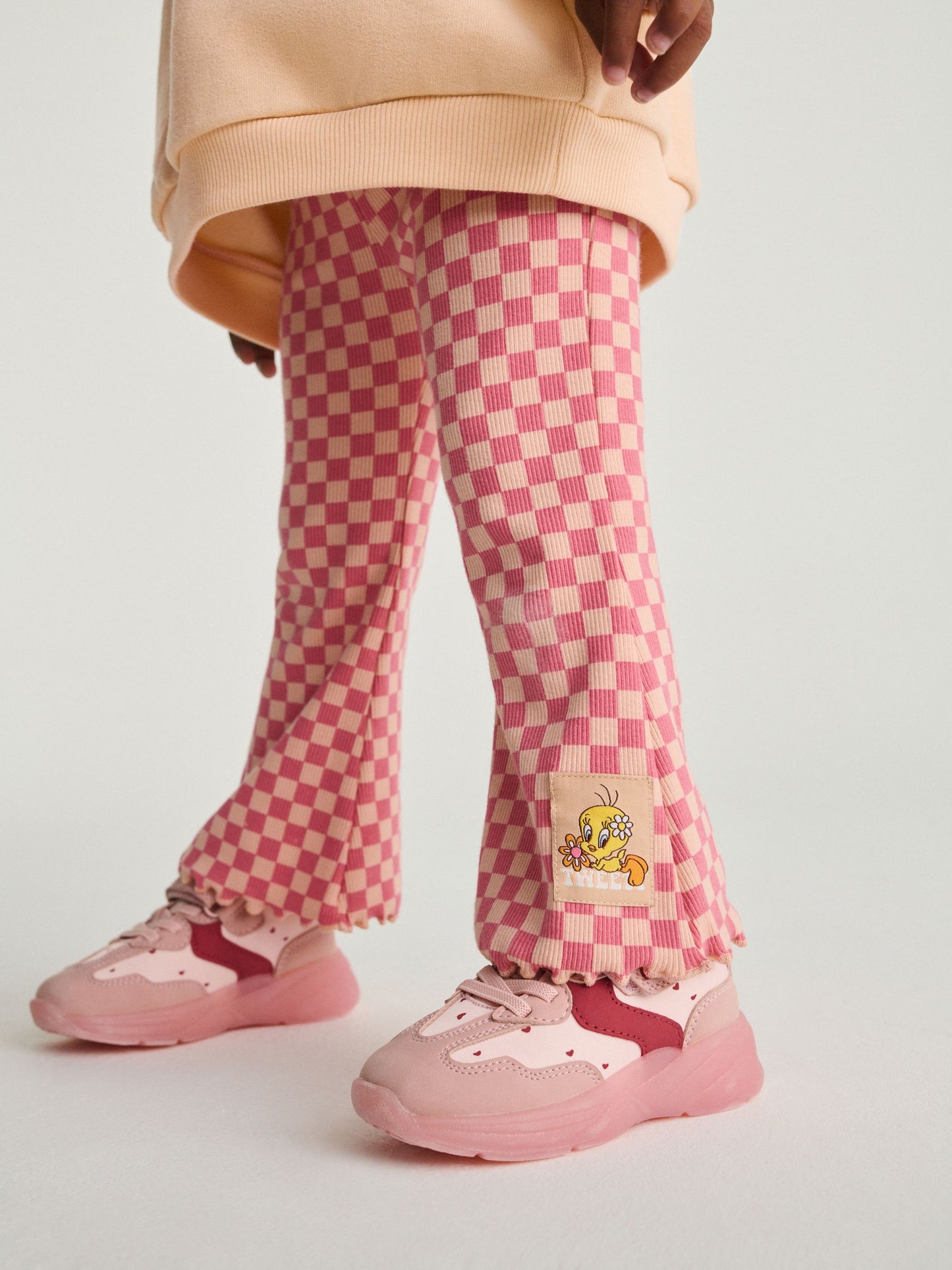 Peach Pink Tweety Sweatshirt & Flare Leggings Set (3mths-7yrs) image 5