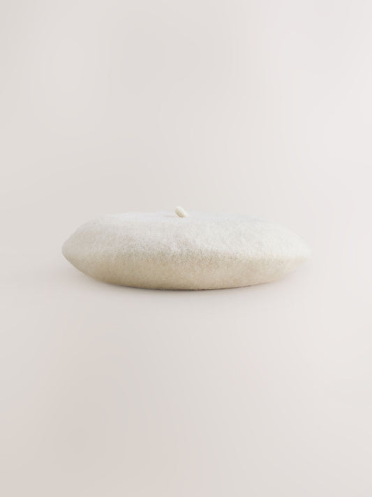 Cream Beret Hat (3mths-16yrs) image 1