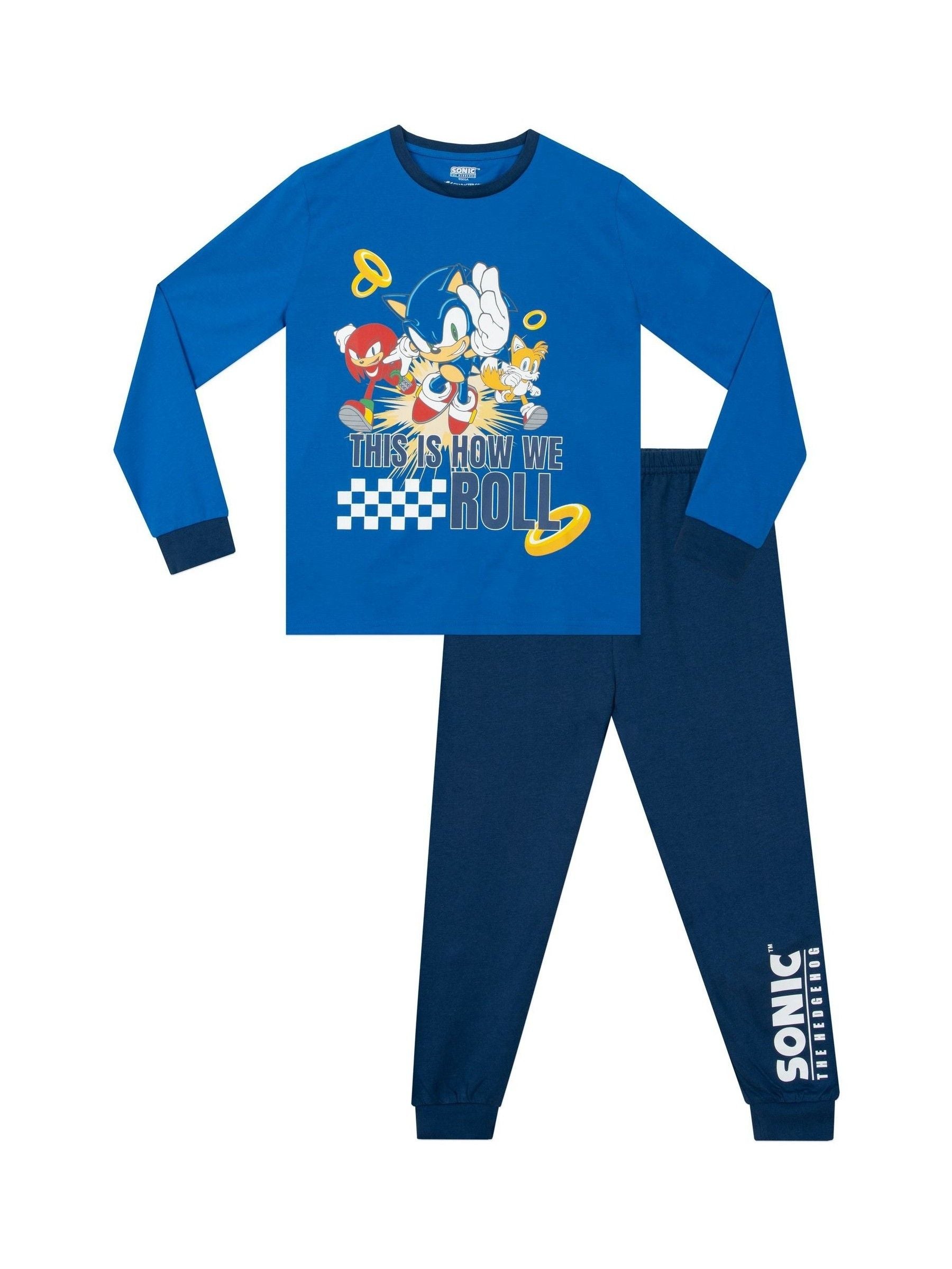 Dsiney Kidz - Character Blue Sonic The Hedgehog Pyjamas image 1