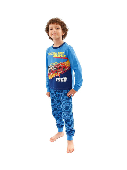 Dsiney Kidz - Character Blue Hot Wheels Challenge Accepted 100% Cotton Pyjamas image 3