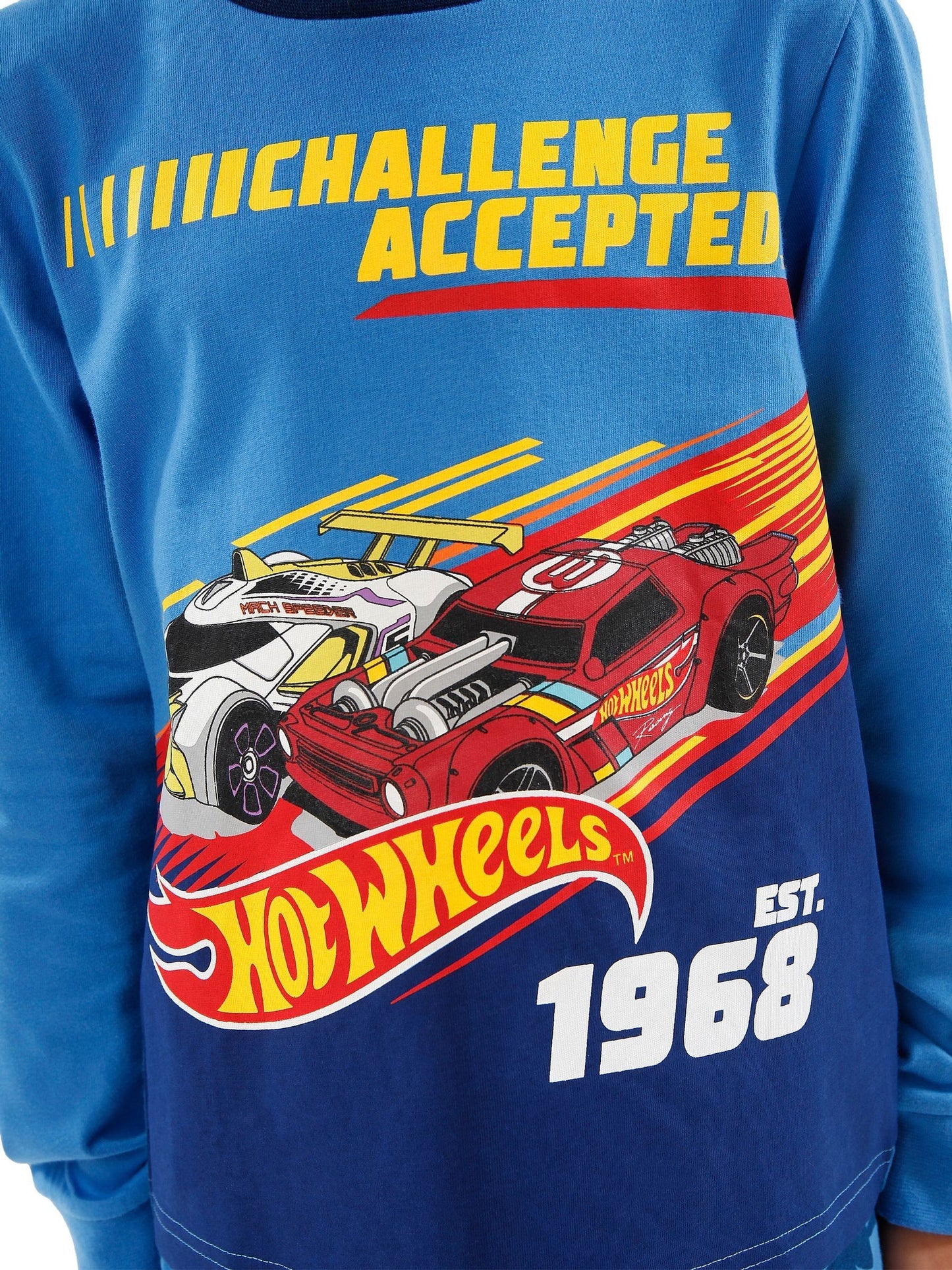 Dsiney Kidz - Character Blue Hot Wheels Challenge Accepted 100% Cotton Pyjamas image 5