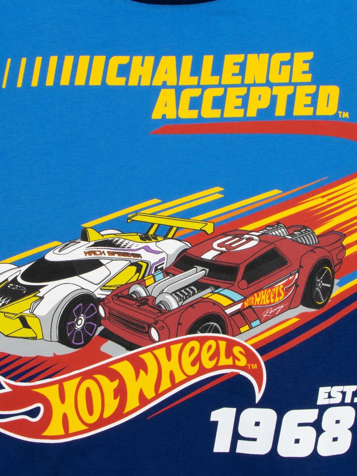 Dsiney Kidz - Character Blue Hot Wheels Challenge Accepted 100% Cotton Pyjamas image 8