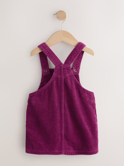 Burgundy Red Cord Pinafore Dress (3mths-8yrs) image 5