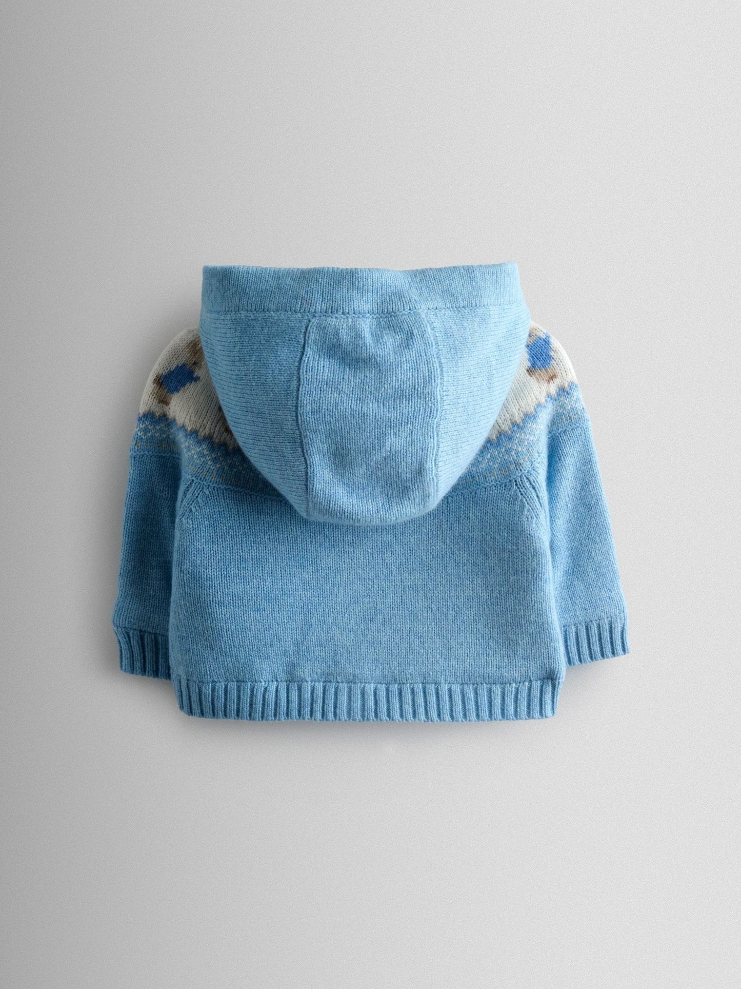 Dsiney Kidz - JoJo Maman Bébé Blue Peter Rabbit Fair Isle Knit Cardigan image 2