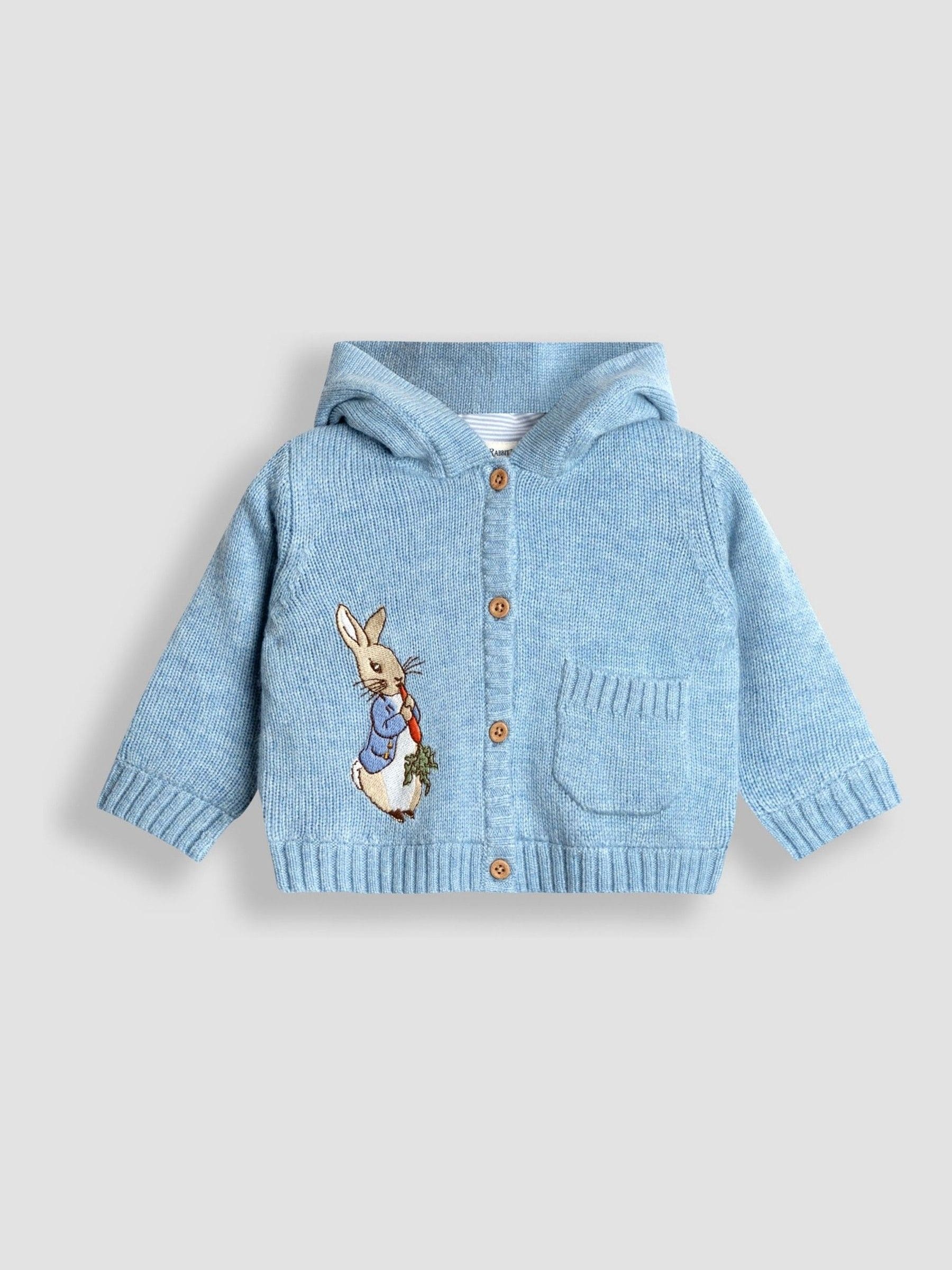 Dsiney Kidz - JoJo Maman Bébé Blue Peter Rabbit™ Hooded Cardigan image 1