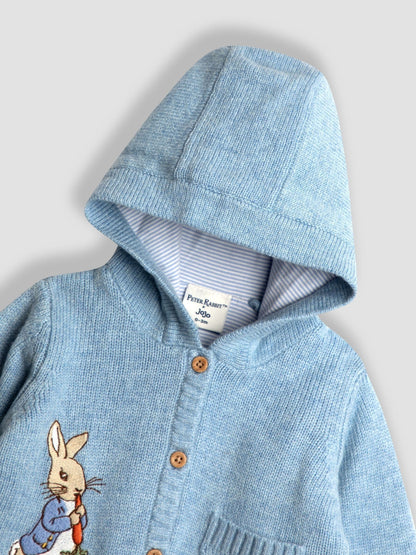 Dsiney Kidz - JoJo Maman Bébé Blue Peter Rabbit™ Hooded Cardigan image 3