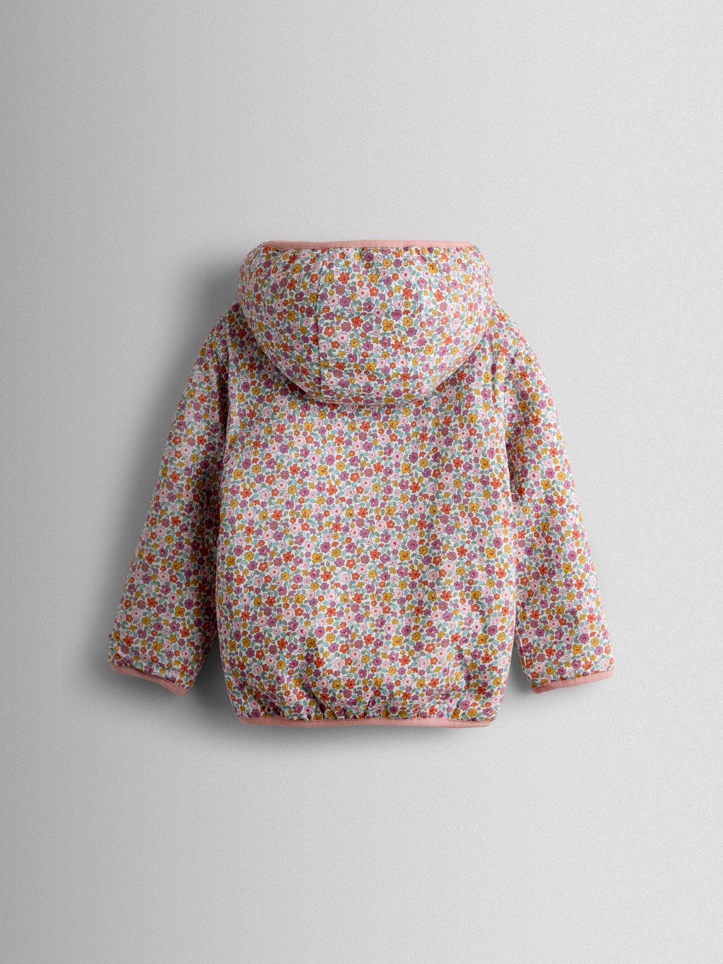 Dsiney Kidz - JoJo Maman Bébé Pink Floral Embroidered Reversible Fleece image 7