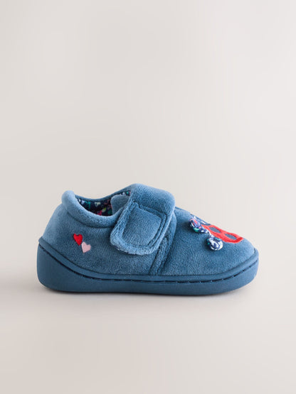 Blue Ladybird Cupsole Slippers image 3