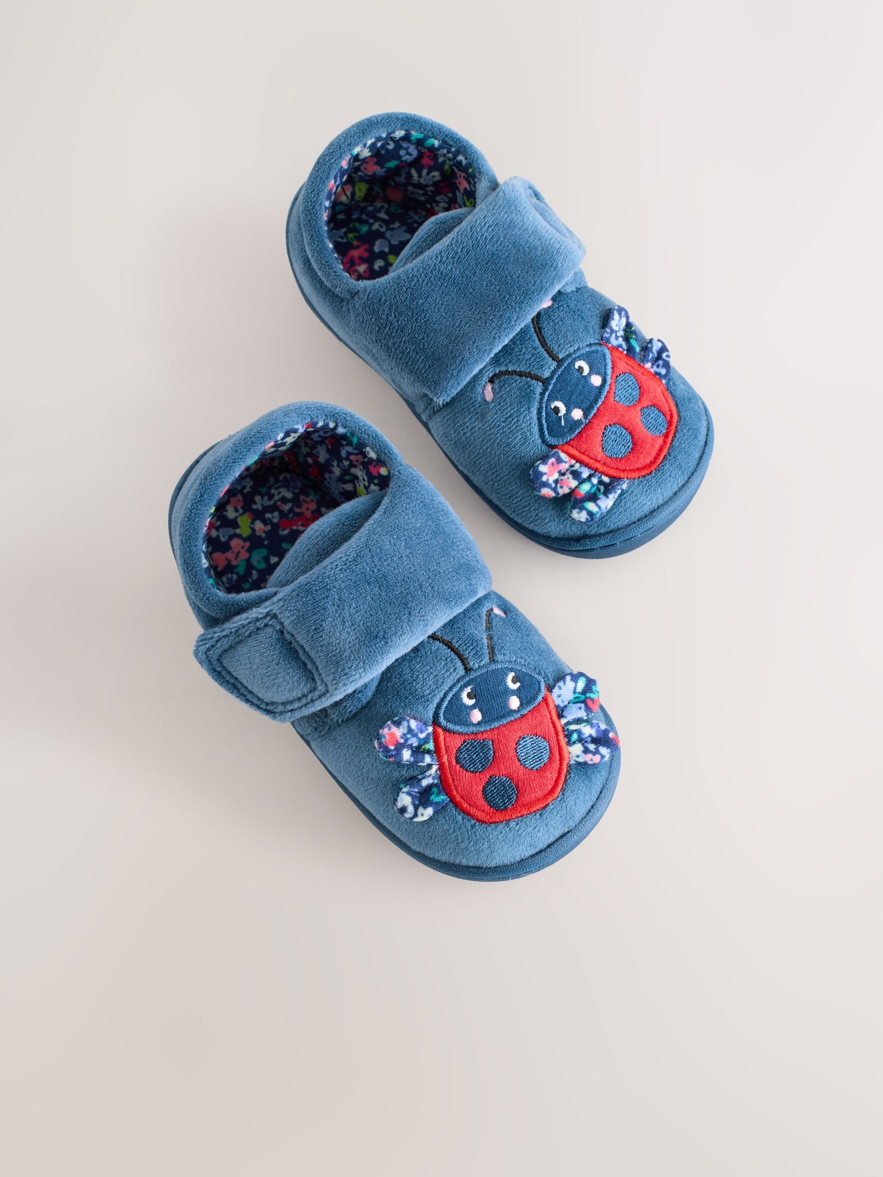 Blue Ladybird Cupsole Slippers image 4