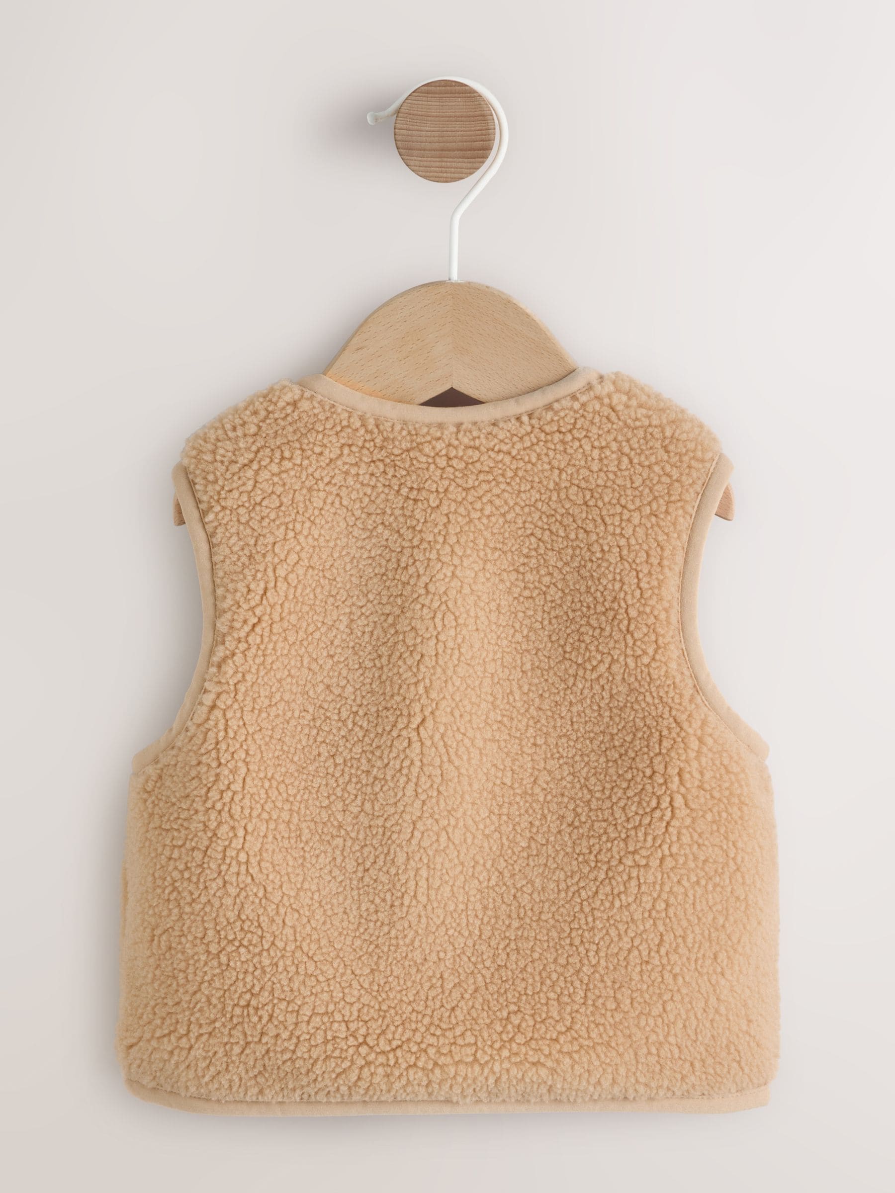 Dsiney Kidz - Toffee Brown Borg Baby Gilet image 2