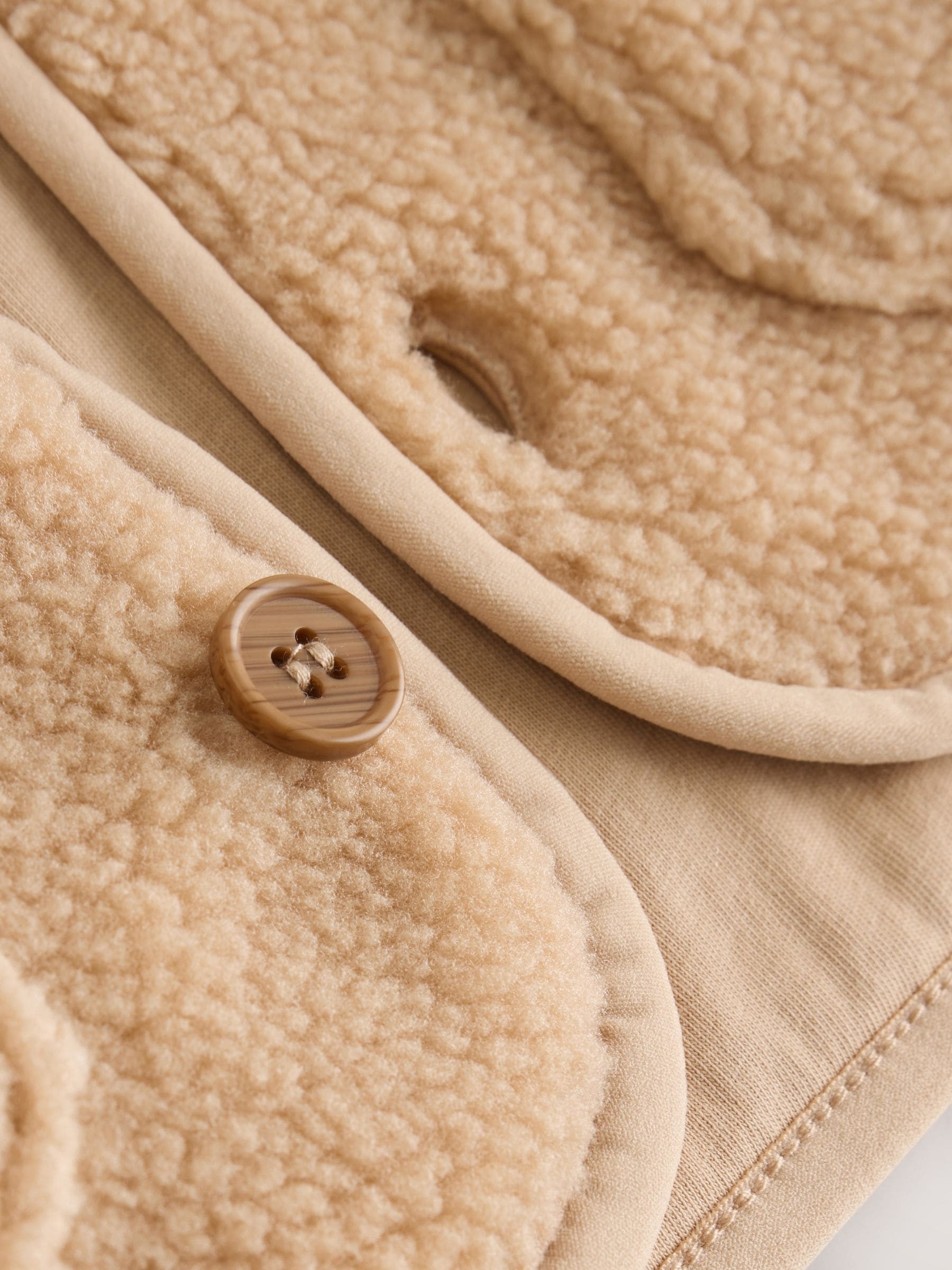 Dsiney Kidz - Toffee Brown Borg Baby Gilet image 6