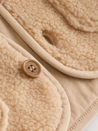Dsiney Kidz - Toffee Brown Borg Baby Gilet image 6