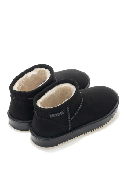 Regatta Black Risley Junior Short Cosy Lined Waterproof Boots image 6