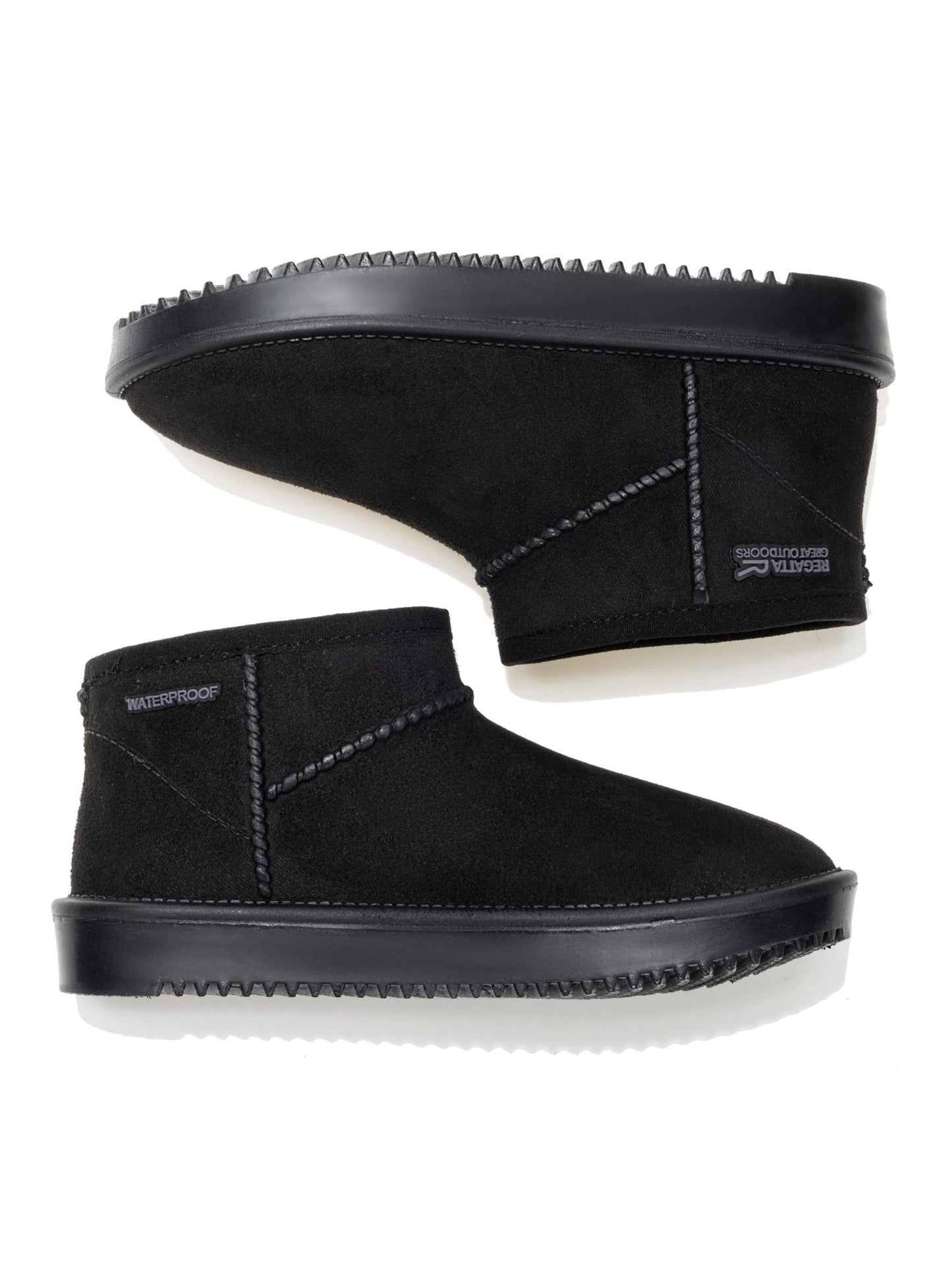Regatta Black Risley Junior Short Cosy Lined Waterproof Boots image 7