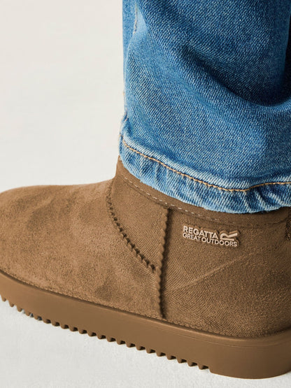 Regatta Brown Risley Junior Short Cosy Lined Waterproof Boots image 2
