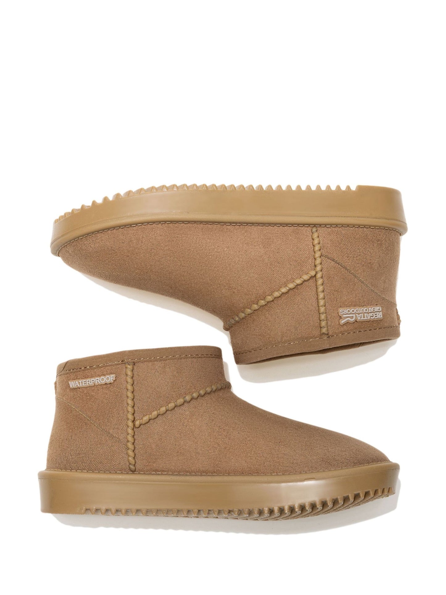 Regatta Brown Risley Junior Short Cosy Lined Waterproof Boots image 6