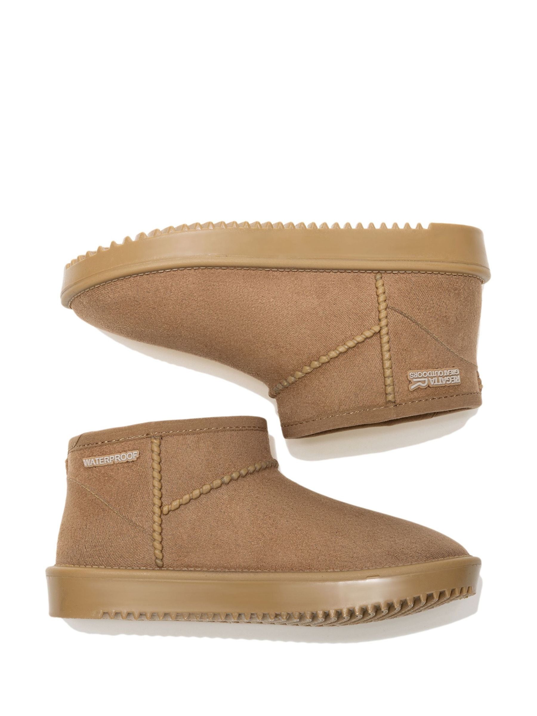 Regatta Brown Risley Junior Short Cosy Lined Waterproof Boots image 6