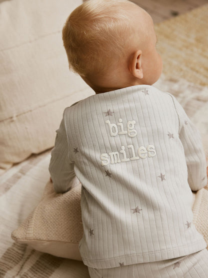 Grey Big Smiles Baby Top and Leggings Set (0mths-2yrs) (0mths-2yrs) image 3