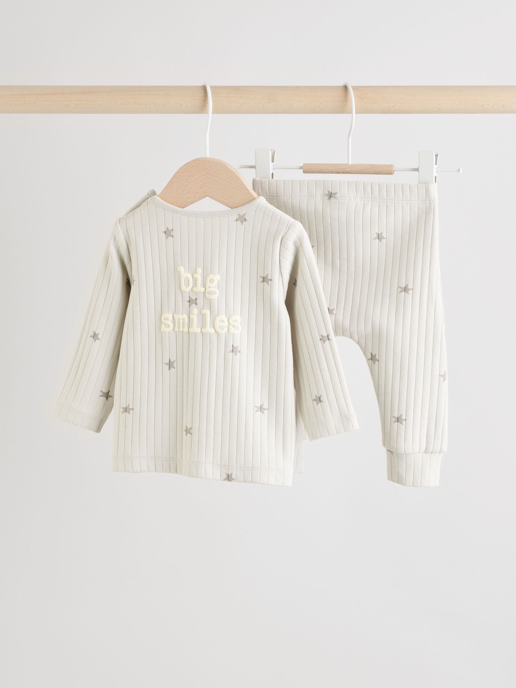 Grey Big Smiles Baby Top and Leggings Set (0mths-2yrs) (0mths-2yrs) image 8