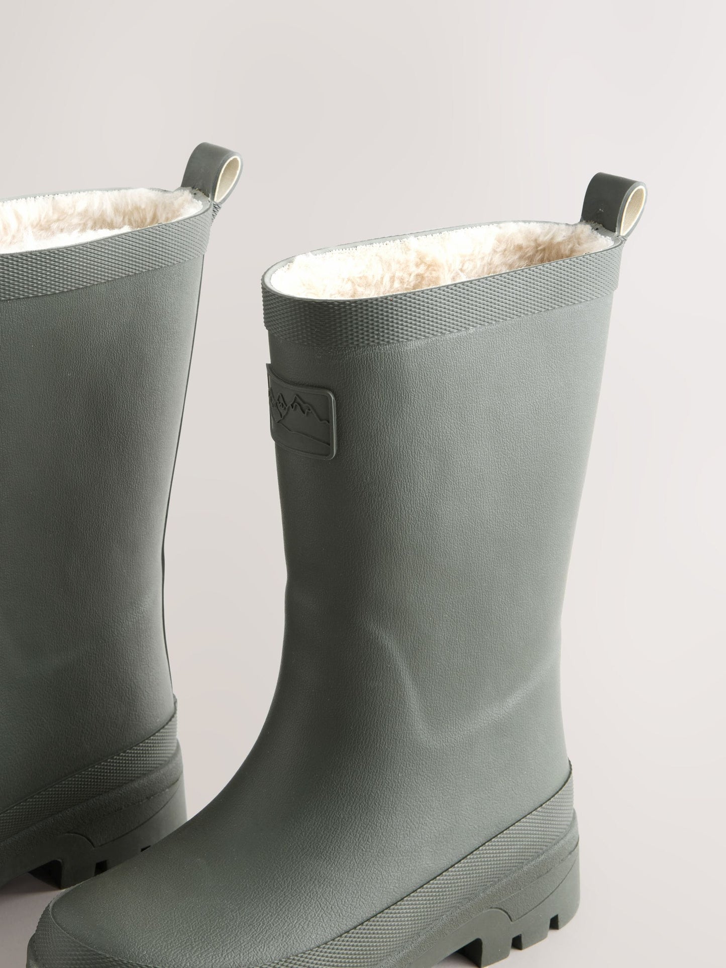 Khaki Green Warm Lined Wellies image 5