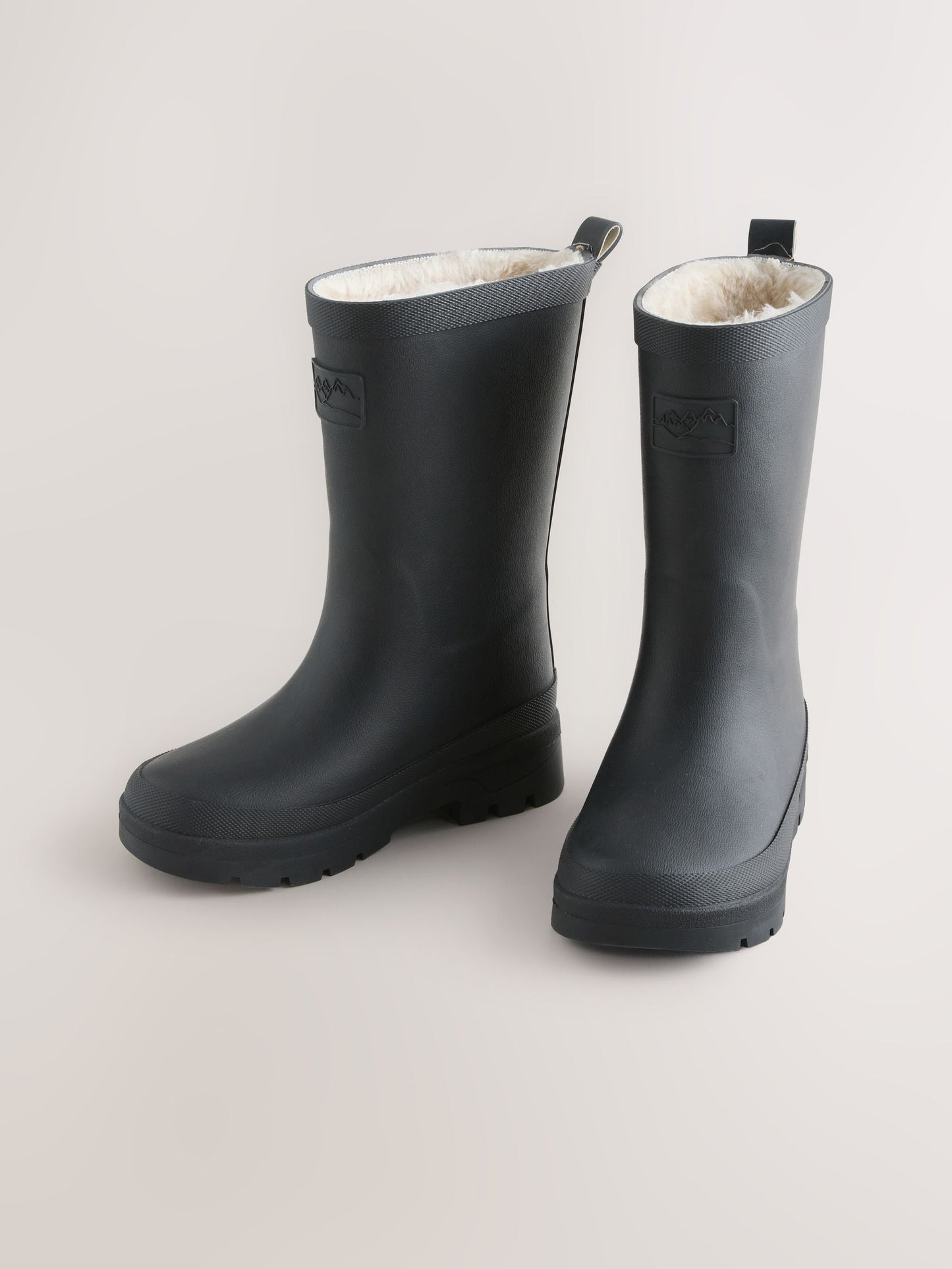 Black Warm Lined Wellies image 1