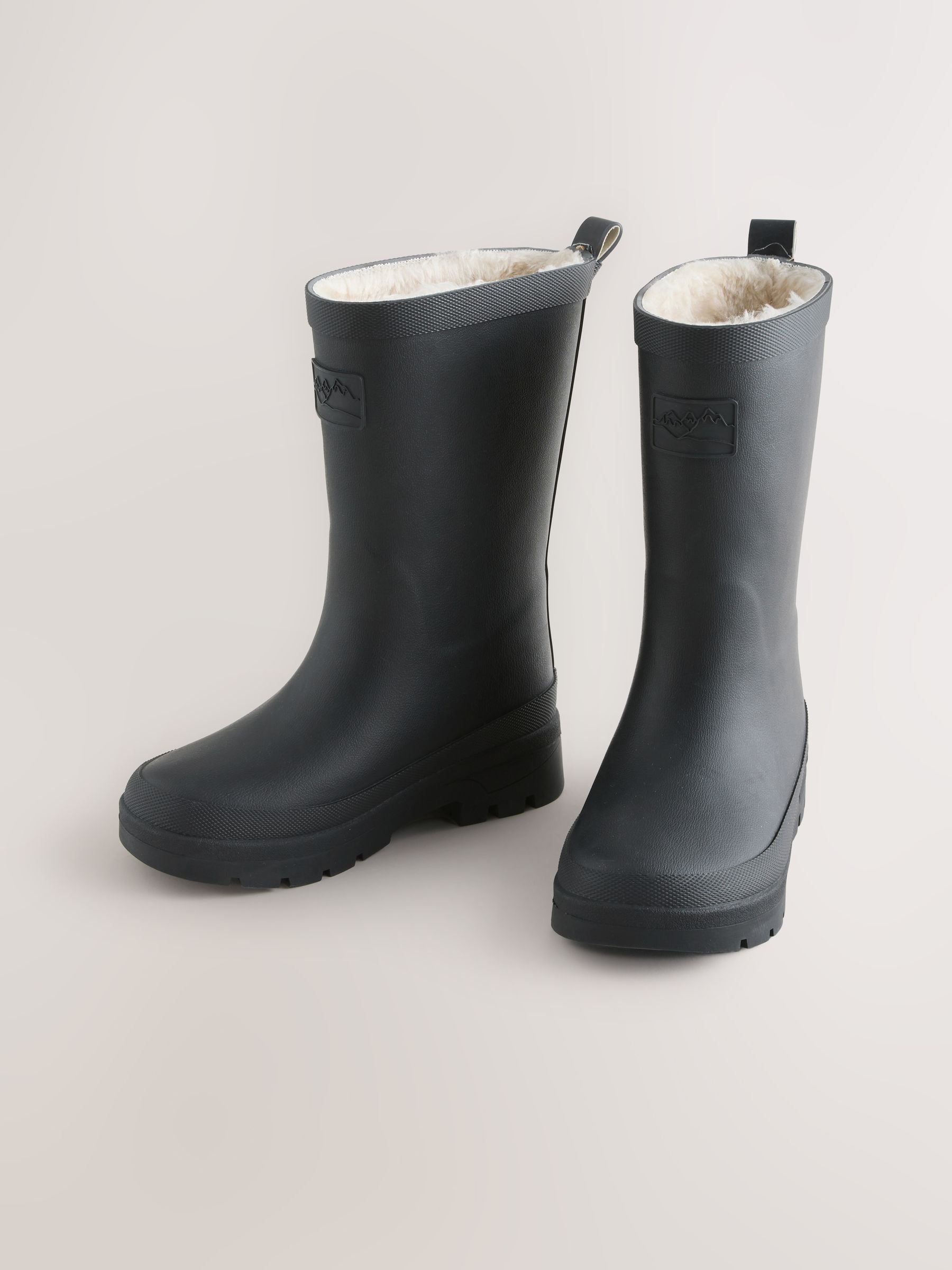 Black Warm Lined Wellies image 1