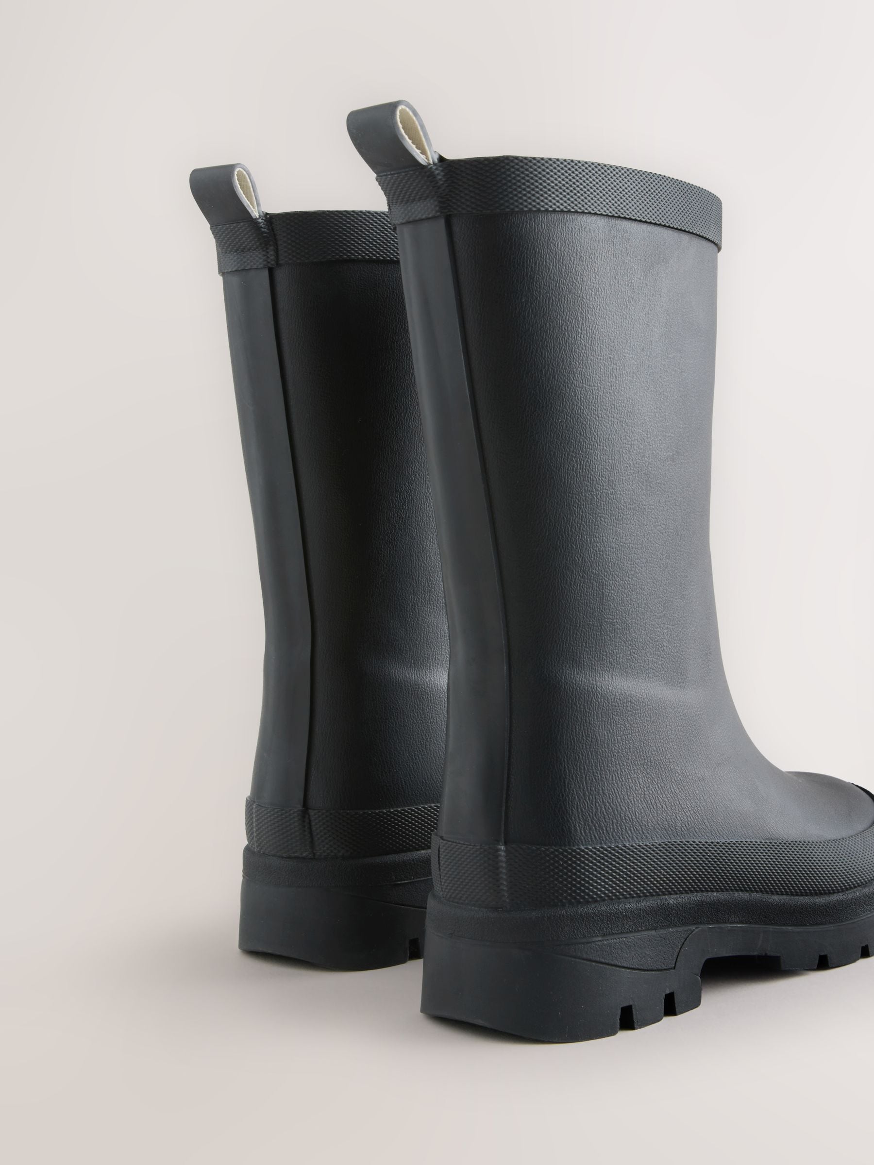 Black Warm Lined Wellies image 3