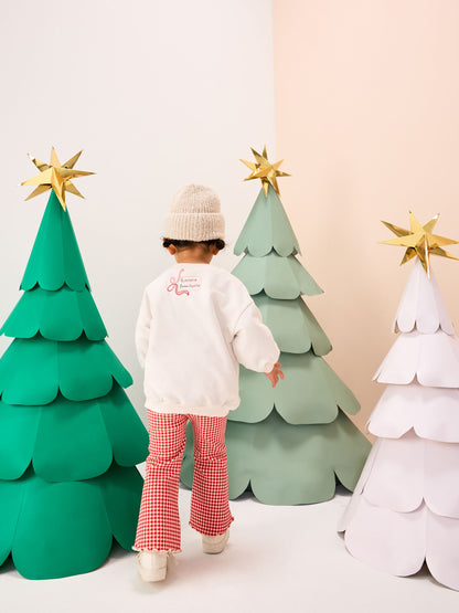 Ecru/Red Minnie Mouse Christmas Long Sleeve Top and Flare Set (3mths-7yrs)