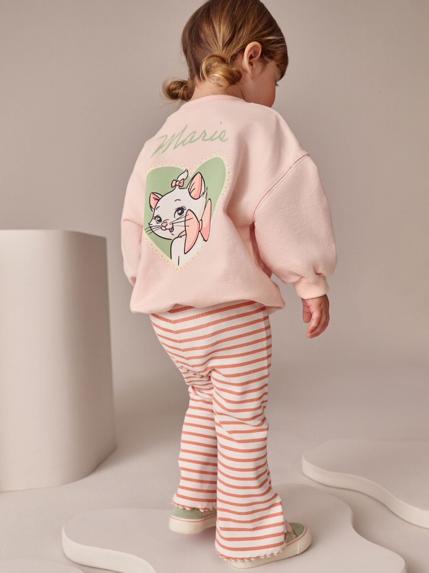 Pink Disney Aristocats Marie Long Sleeve Top and Leggings Set (3mths-7yrs) image 1