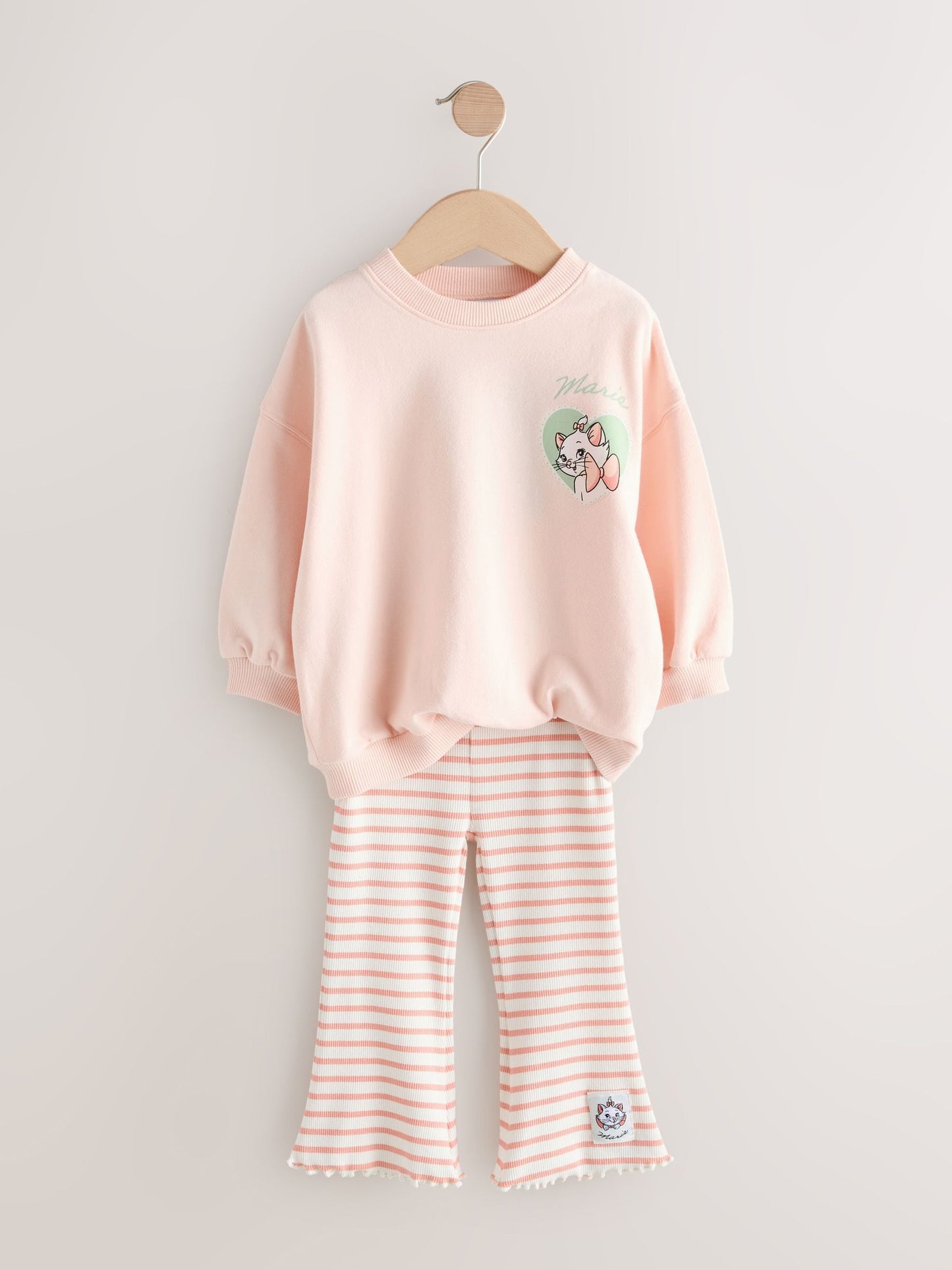 Pink Disney Aristocats Marie Long Sleeve Top and Leggings Set (3mths-7yrs) image 4