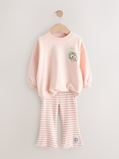 Pink Disney Aristocats Marie Long Sleeve Top and Leggings Set (3mths-7yrs) image 4
