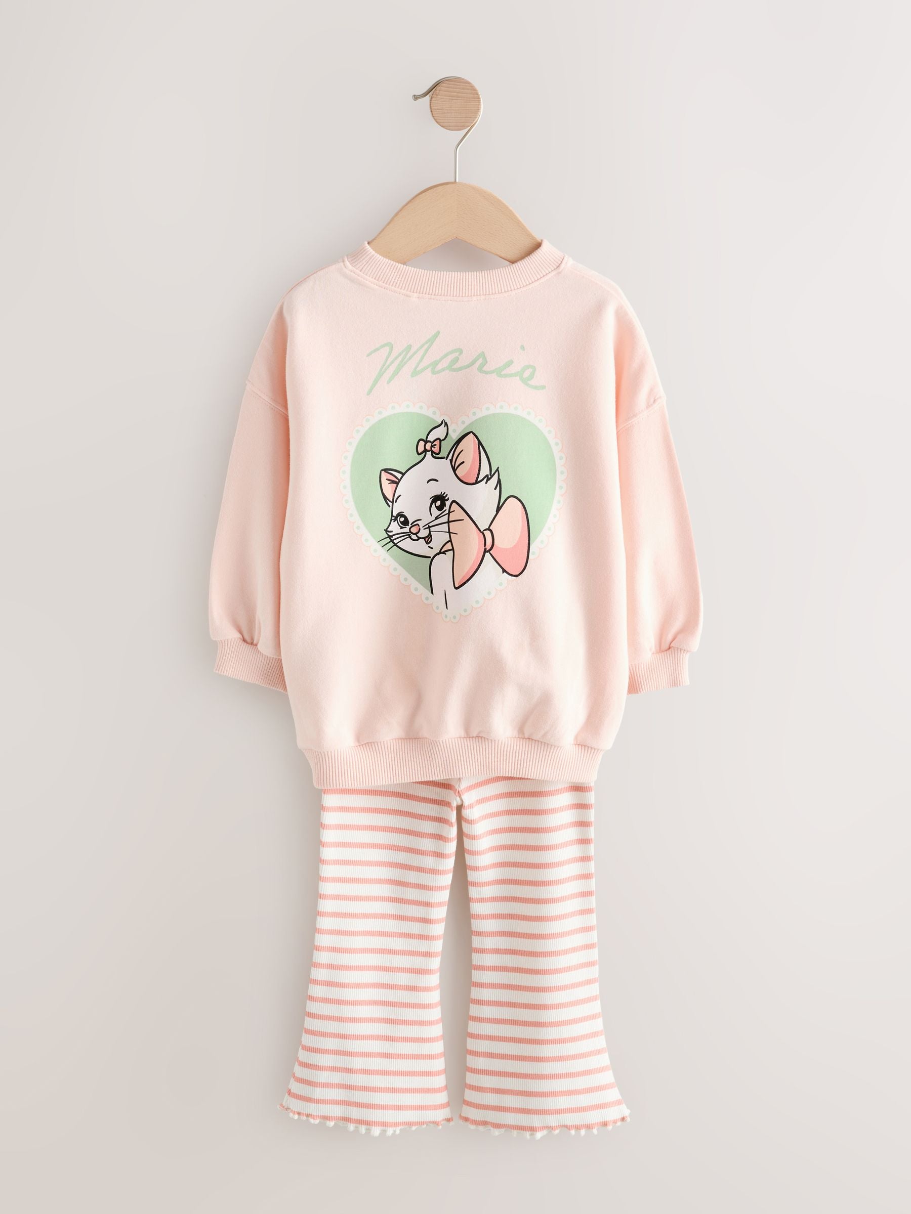 Pink Disney Aristocats Marie Long Sleeve Top and Leggings Set (3mths-7yrs) image 5