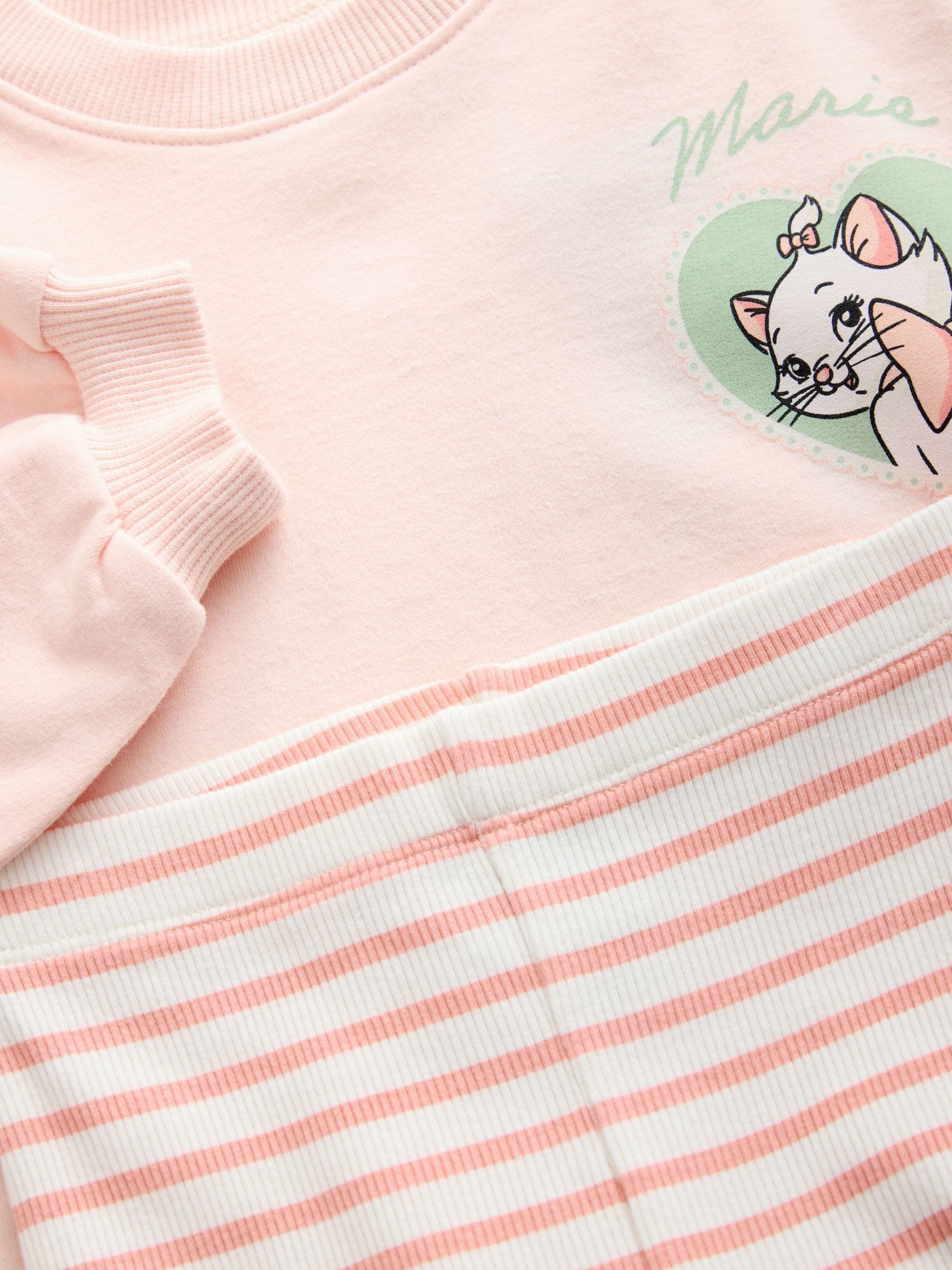 Pink Disney Aristocats Marie Long Sleeve Top and Leggings Set (3mths-7yrs) image 6