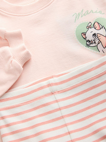 Pink Disney Aristocats Marie Long Sleeve Top and Leggings Set (3mths-7yrs) image 6