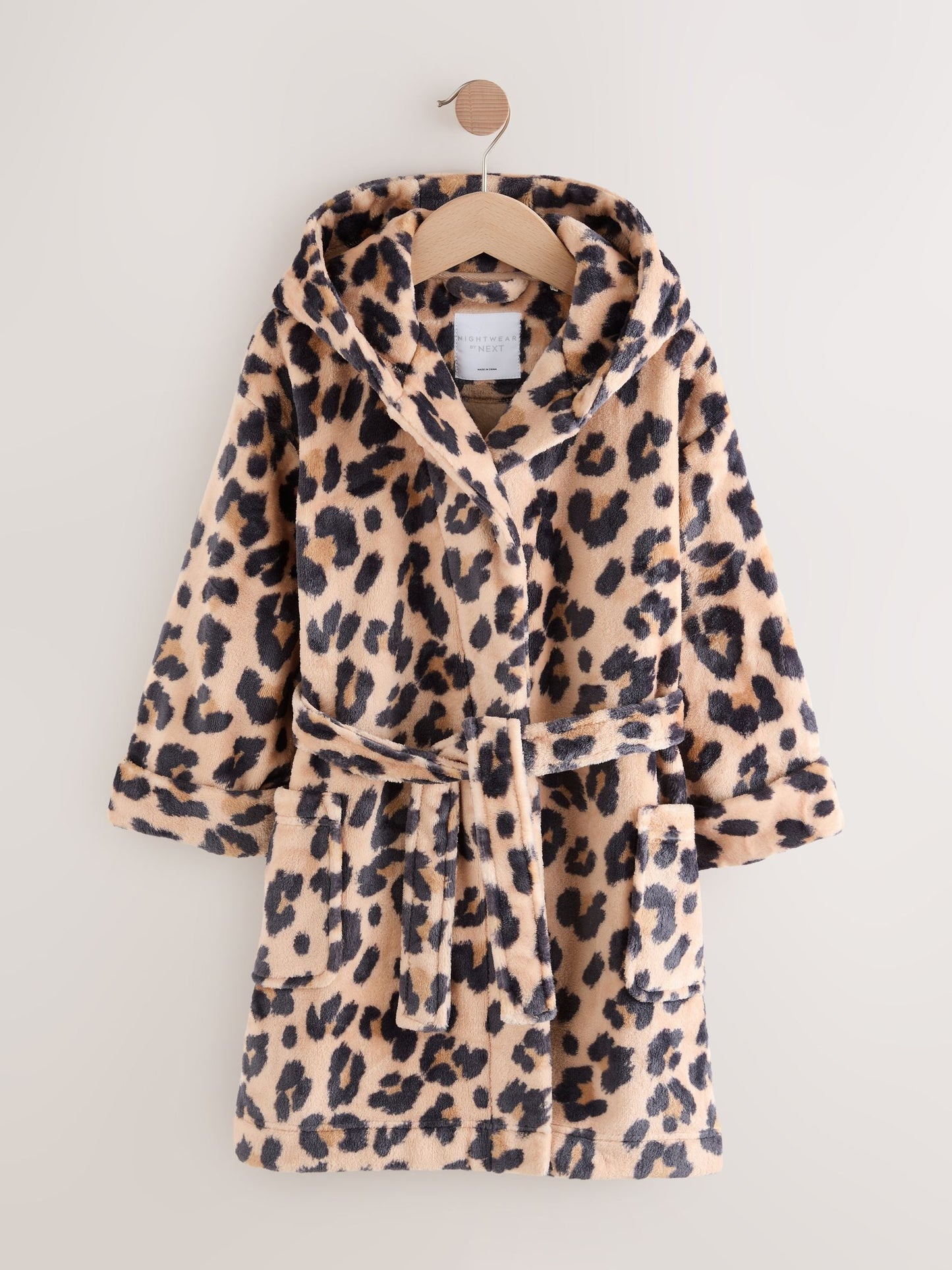Animal Print Fleece Dressing Gown (9mths-16yrs)