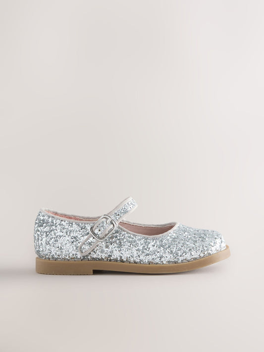 Dsiney Kidz - Silver Glitter Mary Jane Shoes image 2