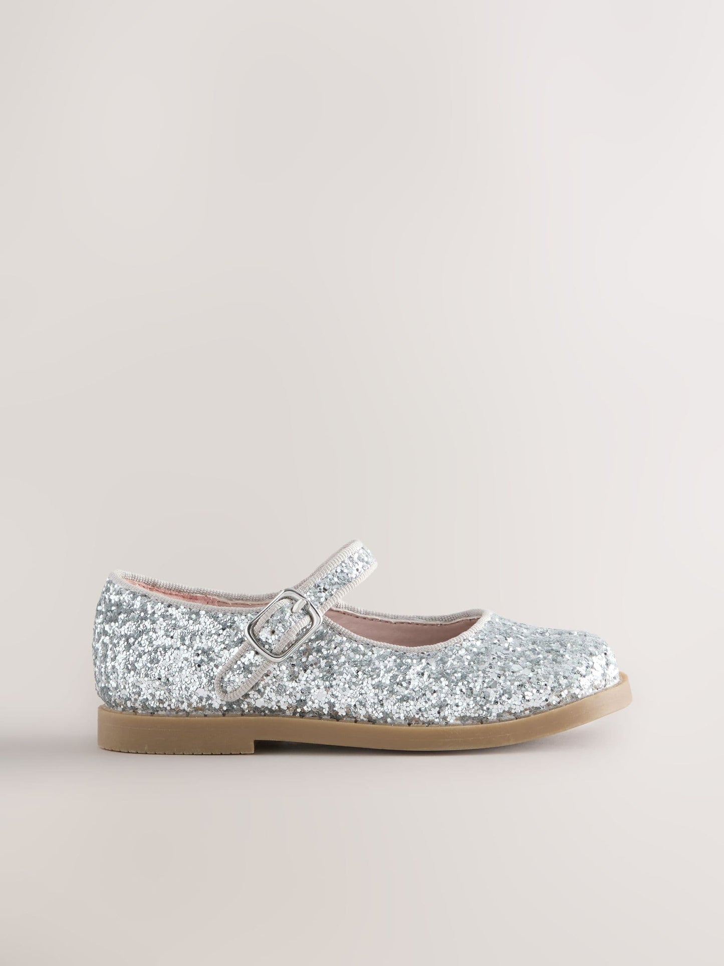Silver Glitter Mary Jane Shoes image 2