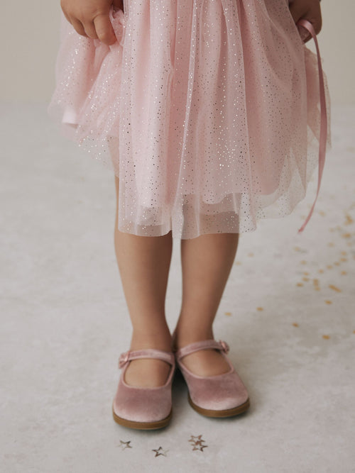 Pink Velour Mary Jane Shoes image 1