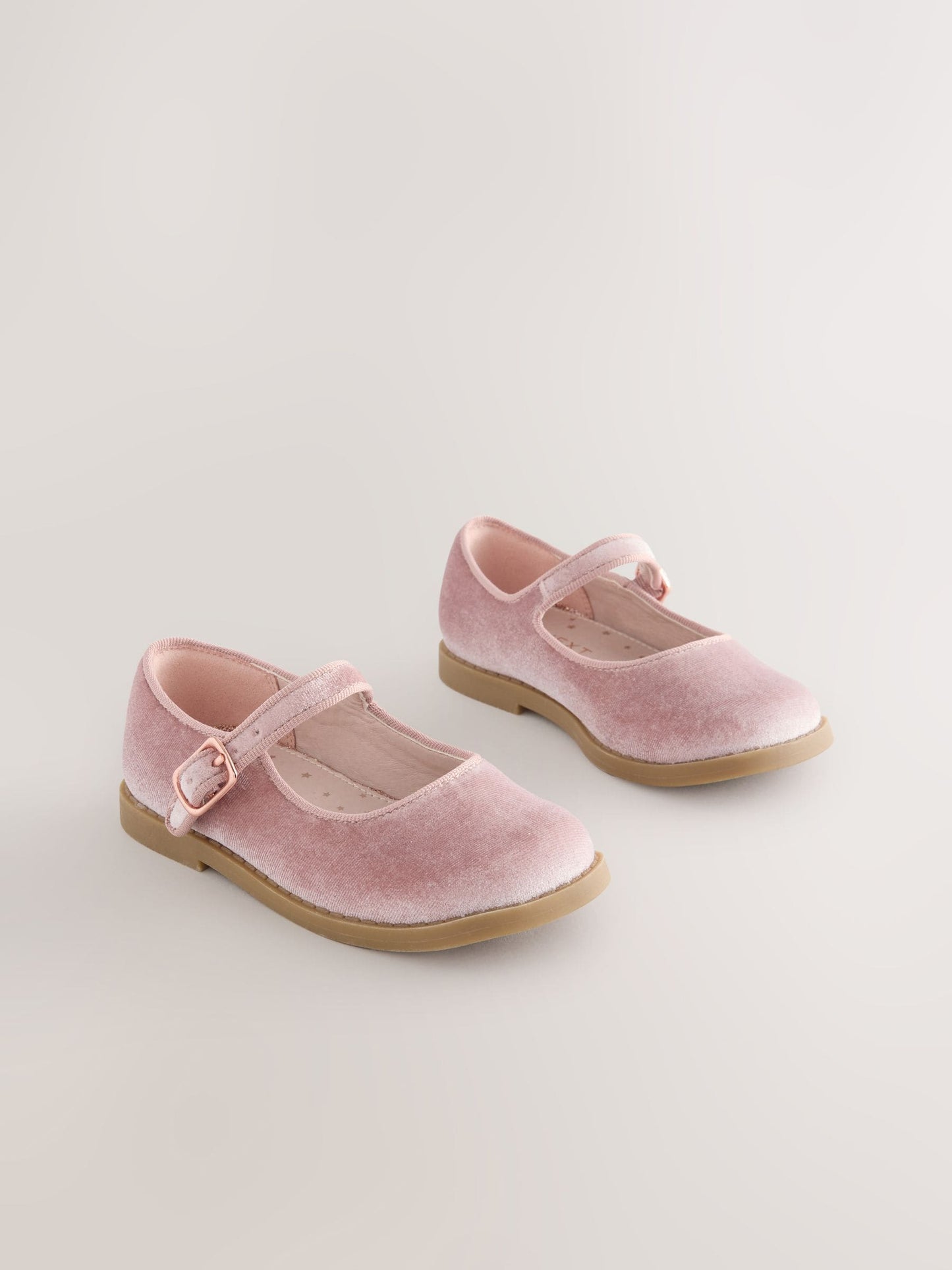 Pink Velour Mary Jane Shoes image 3
