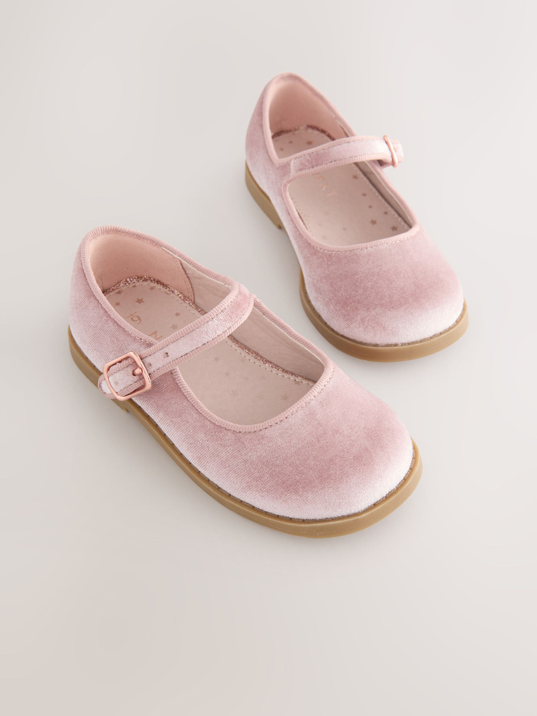 Pink Velour Mary Jane Shoes image 6