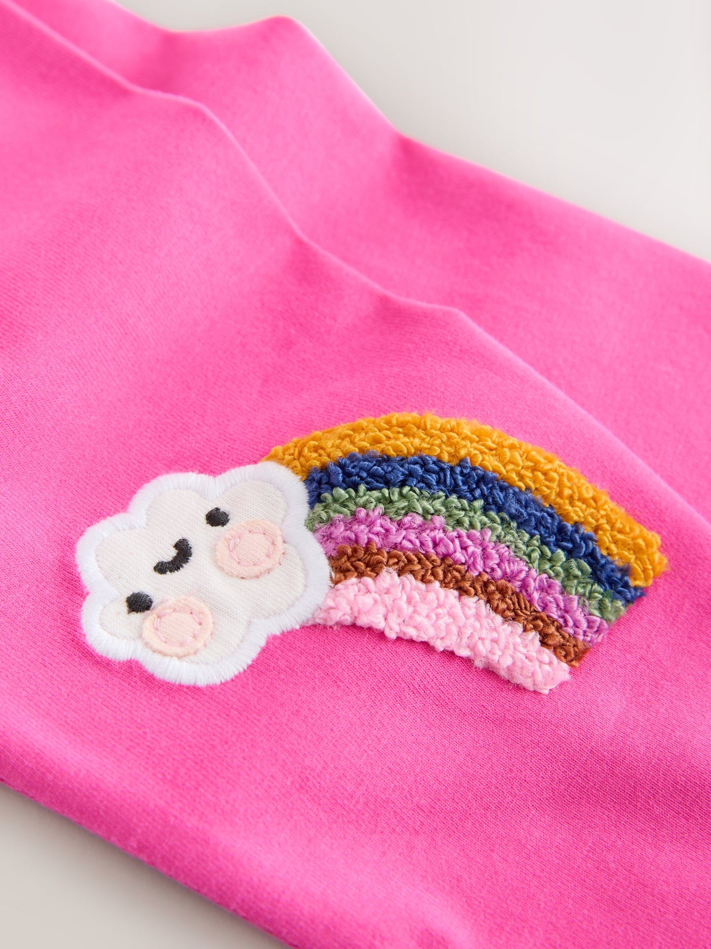Pink Cloud Rainbow Knee Embellsihed Leggings (3mths-7yrs) image 6