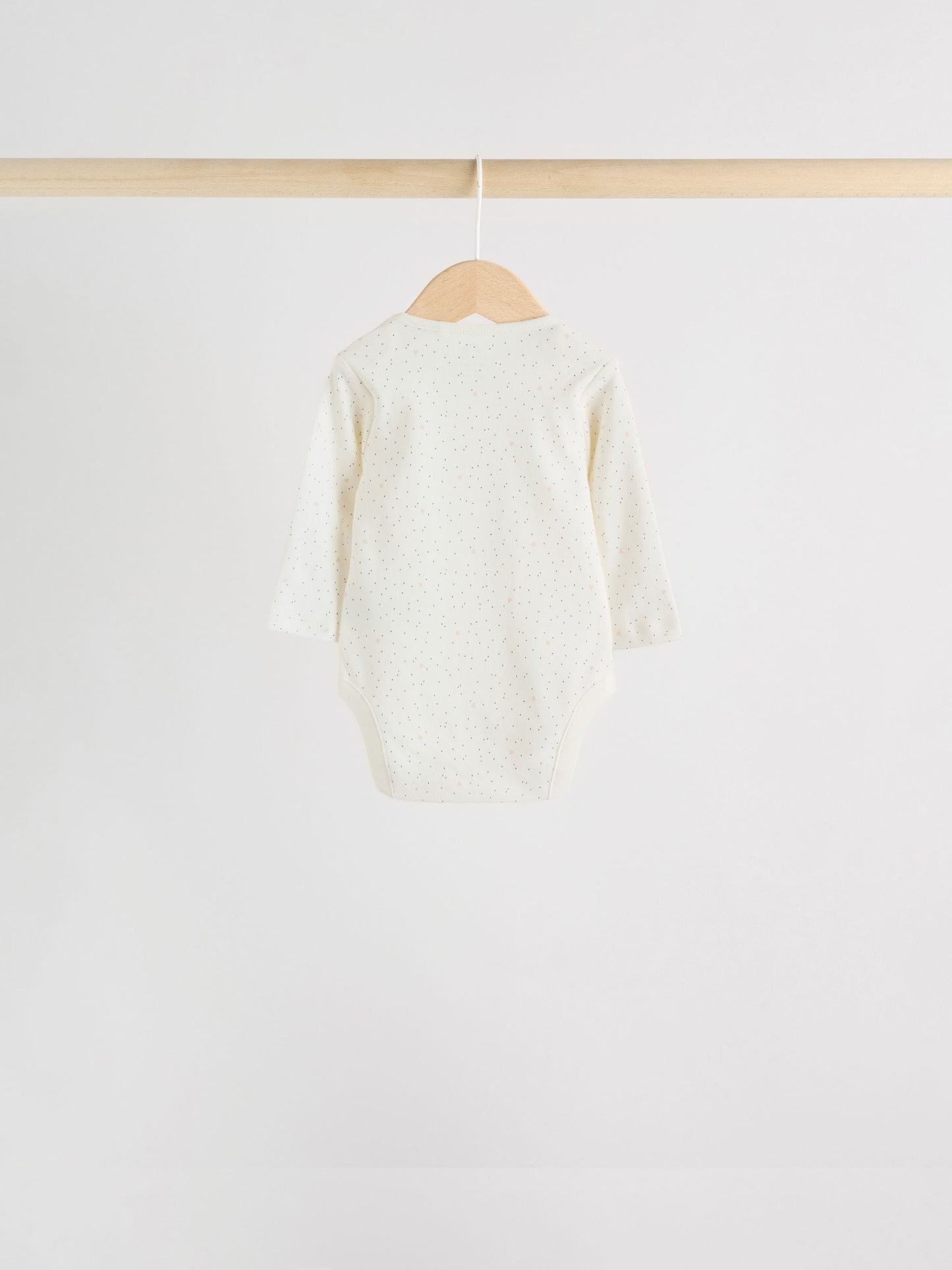 Monochrome Long Sleeve Baby Bodysuits 5 Pack image 4