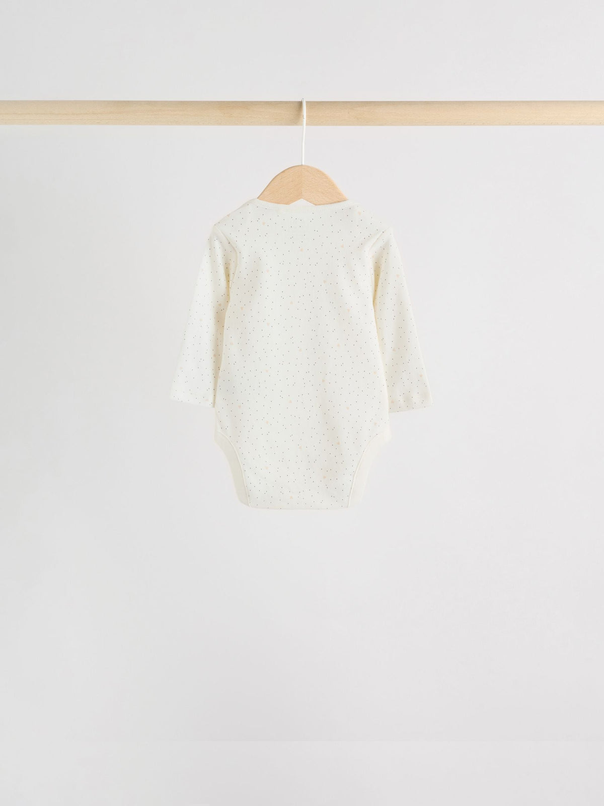 Monochrome Long Sleeve Baby Bodysuits 5 Pack image 4