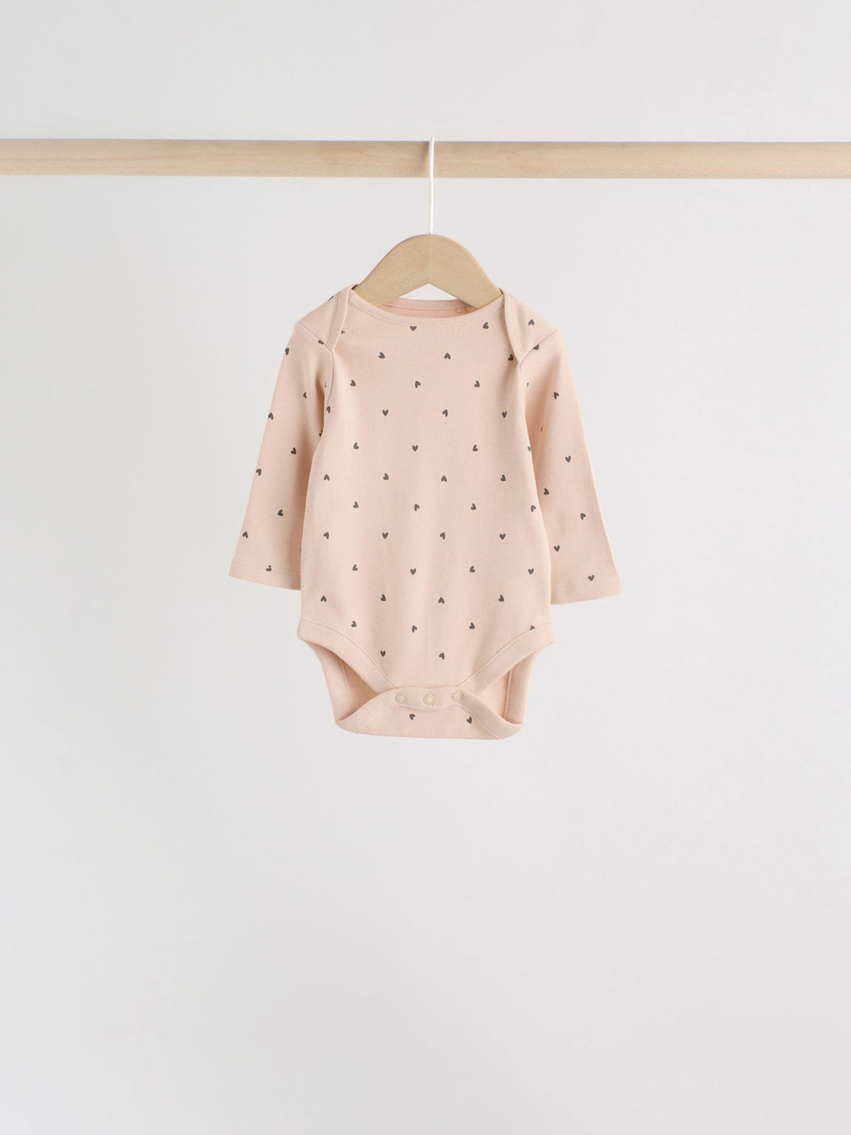 Monochrome Long Sleeve Baby Bodysuits 5 Pack image 6