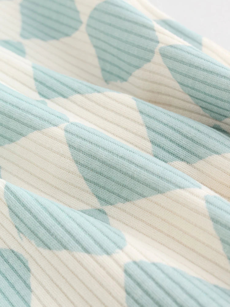 Multi Coloured Checkerboard Baby Sleepsuits 3 Pack (0mths-2yrs)