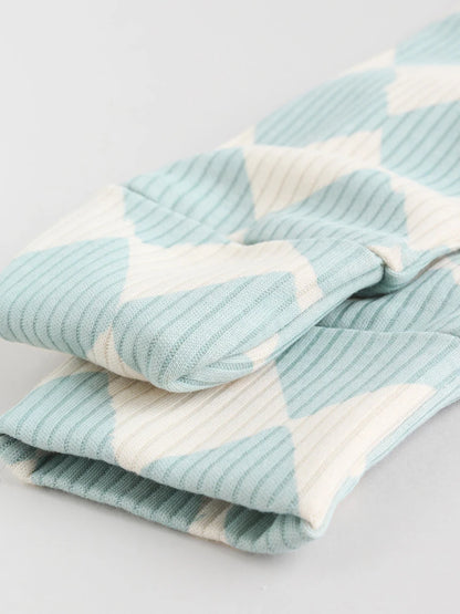 Multi Coloured Checkerboard Baby Sleepsuits 3 Pack (0mths-2yrs)